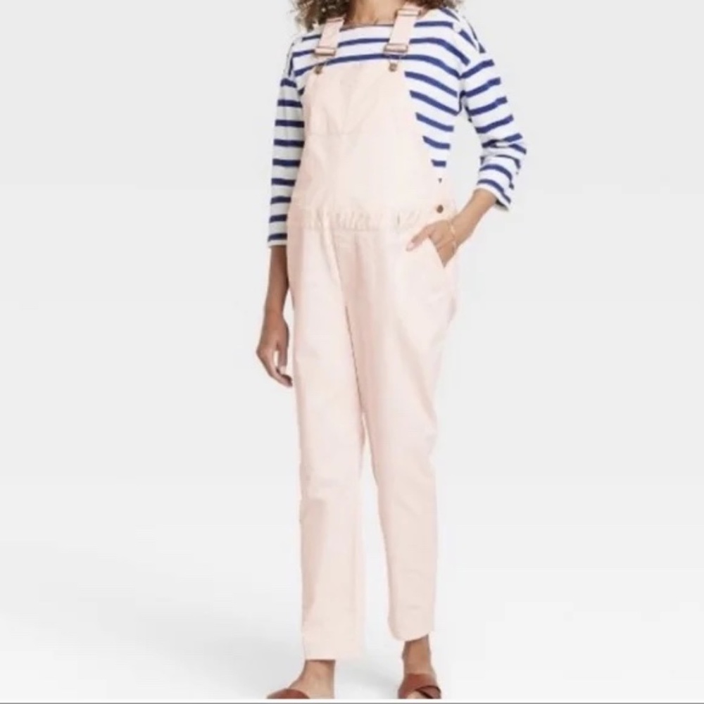 The Nines by Hatch Pink Maternity Overalls size 4